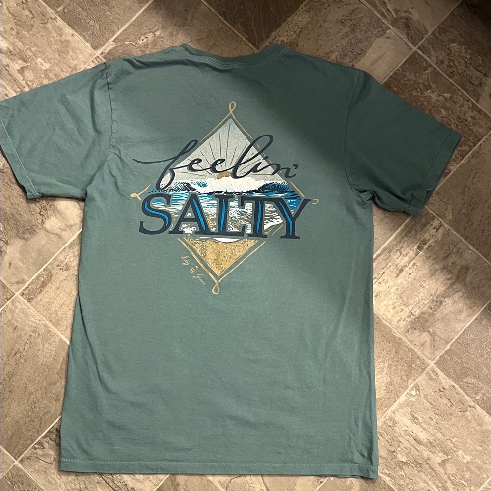 Feelin' Salty Graphic Tee - Teal